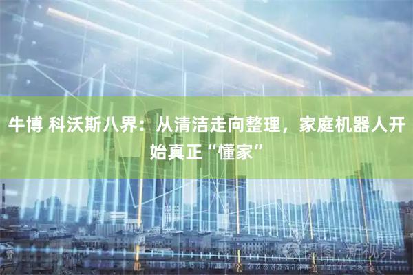 牛博 科沃斯八界：从清洁走向整理，家庭机器人开始真正“懂家”