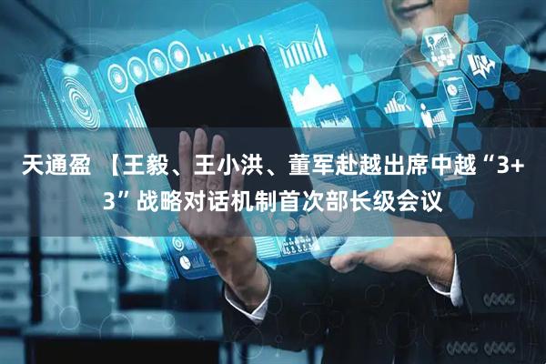 天通盈 【王毅、王小洪、董军赴越出席中越“3+3”战略对话机制首次部长级会议