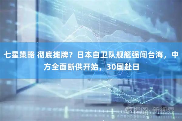七星策略 彻底摊牌？日本自卫队舰艇强闯台海，中方全面断供开始，30国赴日